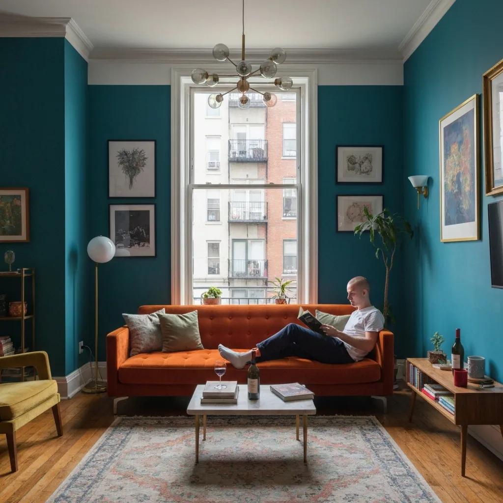 Men's eyebrow threading service in a modern Manhattan salon, highlighting precision and professionalism