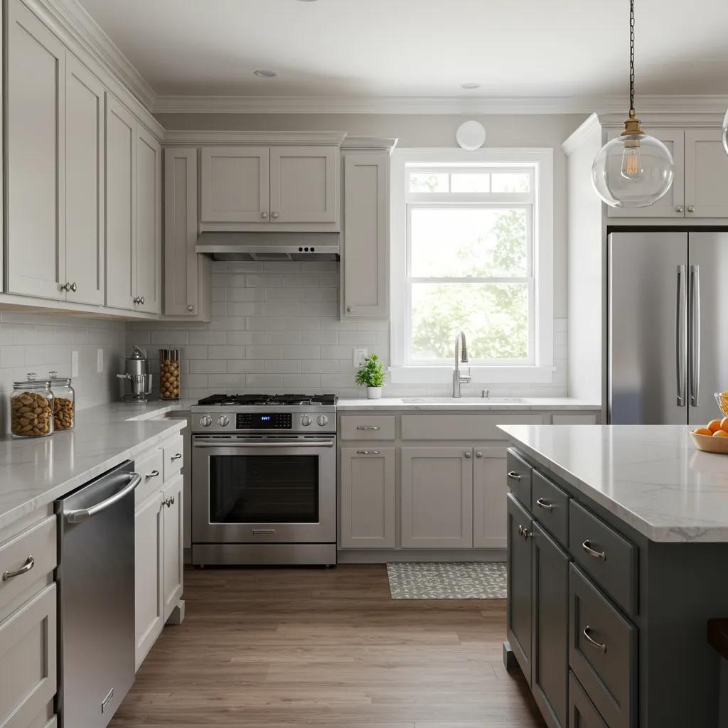 Modern kitchen remodel with quartz countertops and energy-efficient appliances