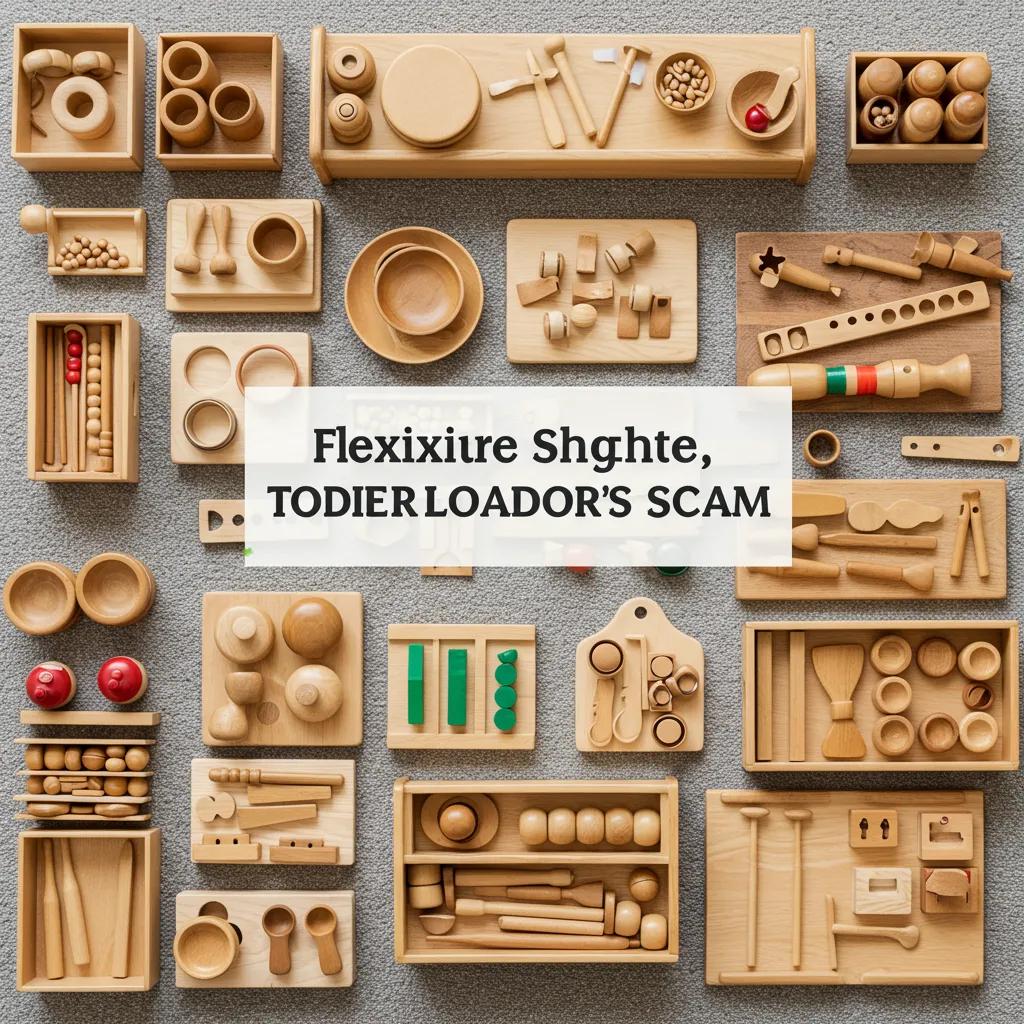 Montessori flexible learning space for toddlers with practical life and sensorial materials