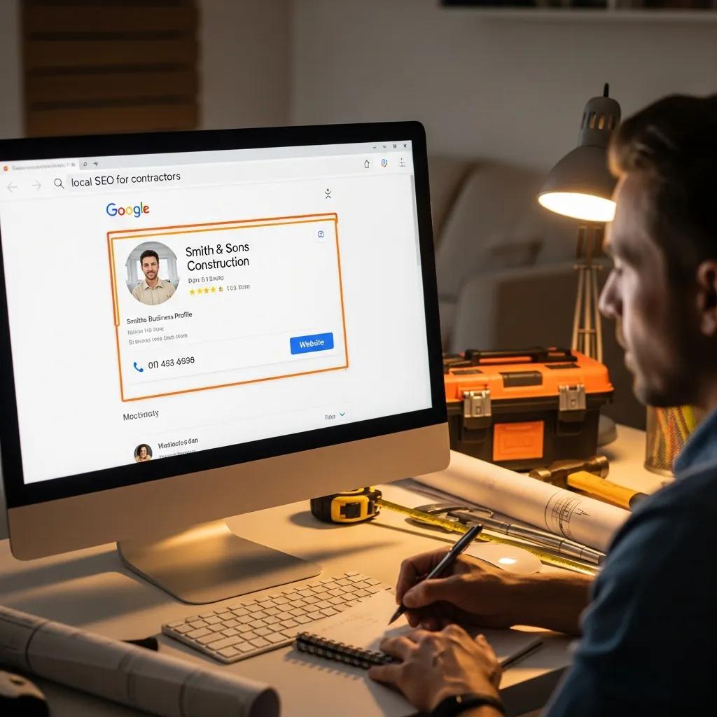 Analyzing local search results and Google Business Profile signals for home improvement
