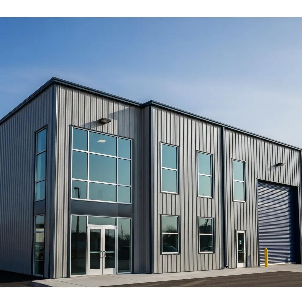 Pre-engineered metal building showcasing modern design and functionality