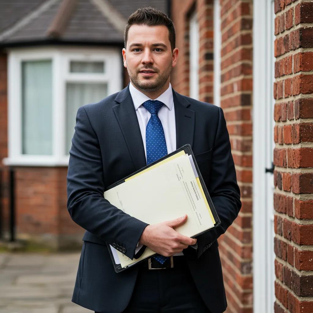 Process server delivering legal documents in Colchester, showcasing local service expertise