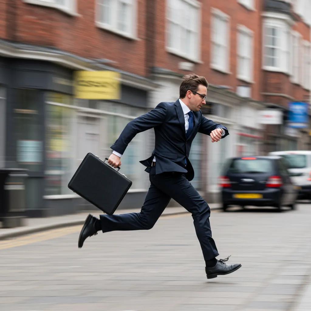 Process server in action for urgent legal document delivery in Essex