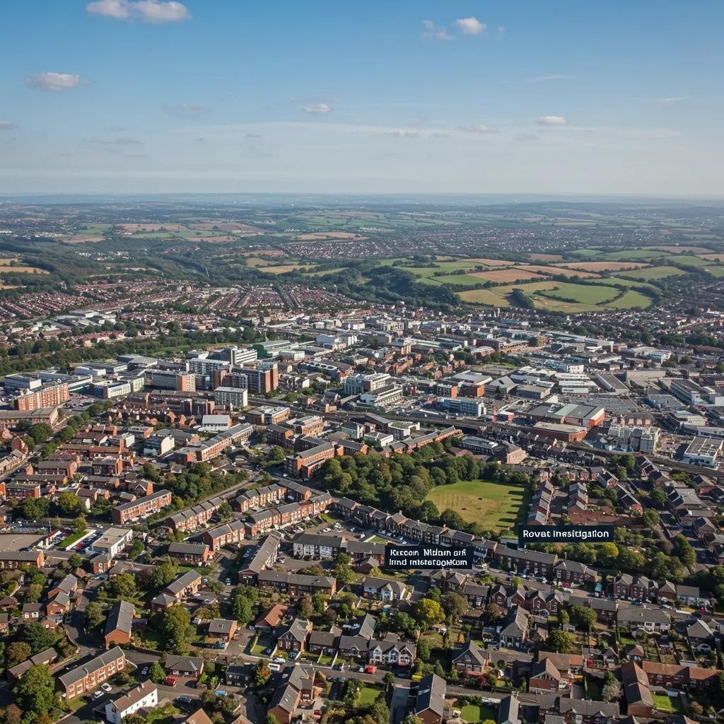 Scenic view of the West Midlands, illustrating diverse environments for private investigations
