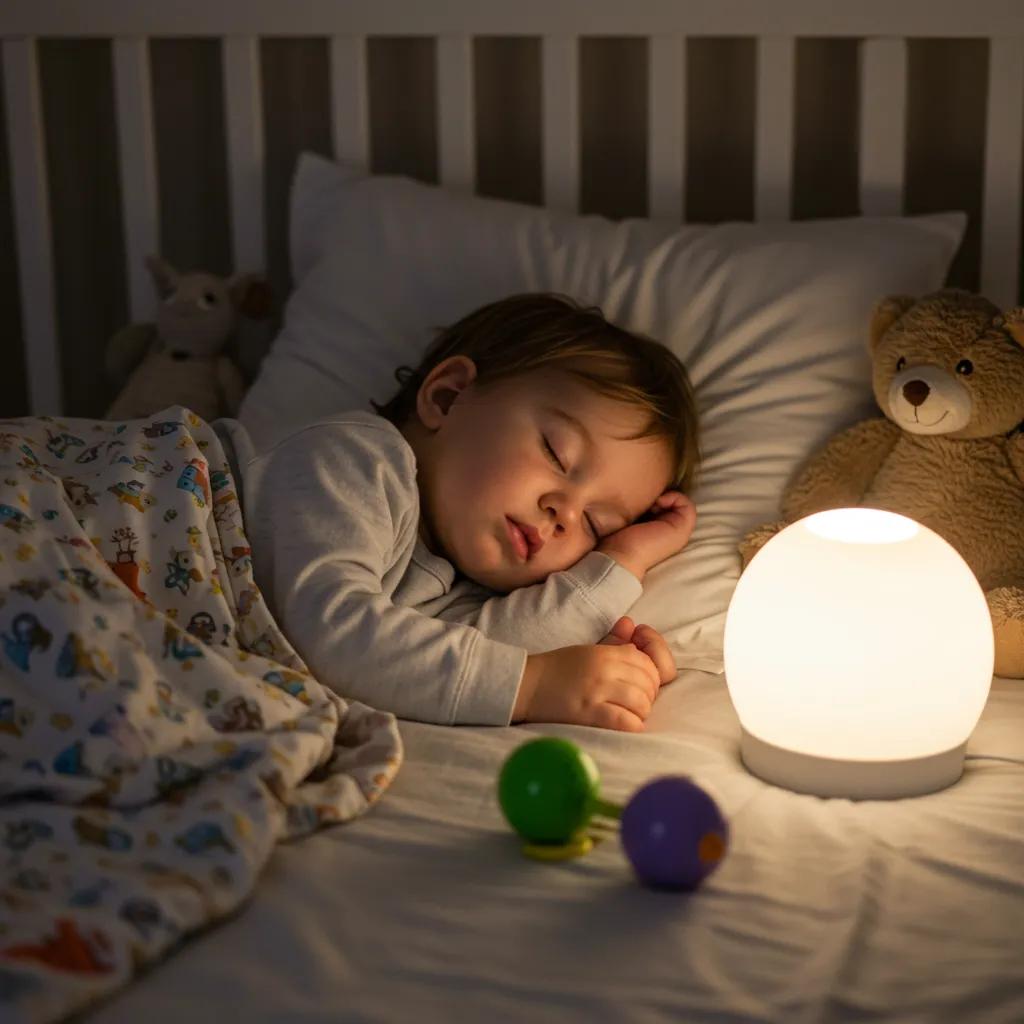 Sleeping toddler in a cozy nursery, illustrating the importance of sleep for brain development and learning