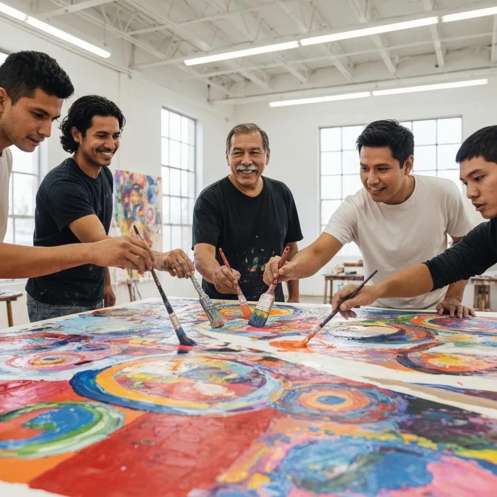 Small business owner reviewing financial documents and a microloan application