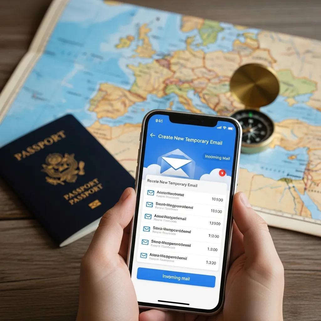 Person using their phone on public WiâFi â VPN protection