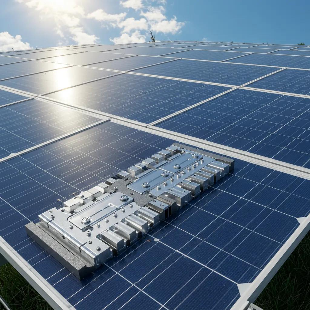 Solar panels highlighting the industrial demand for silver in renewable energy