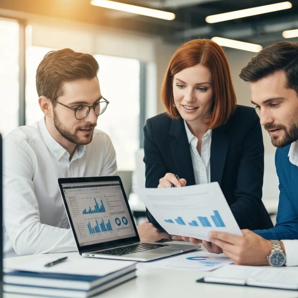 Equipo de profesionales colaborando