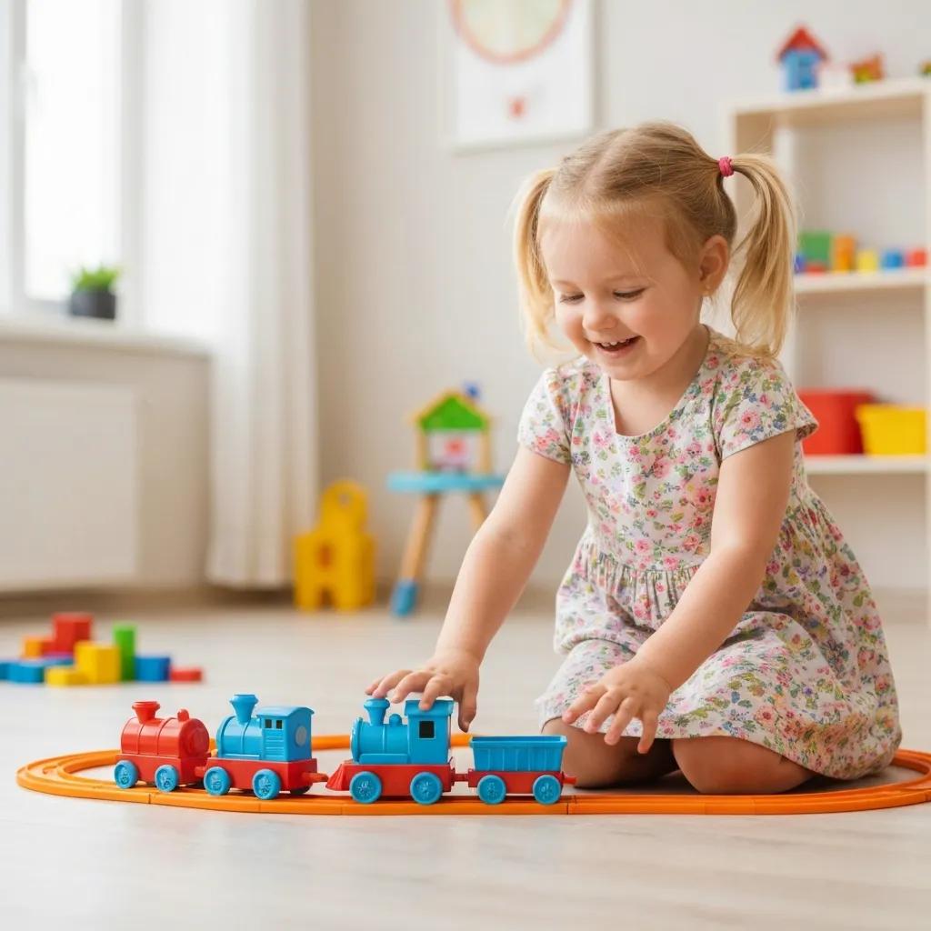 Toddler playing with building blocks, illustrating the importance of sensitive periods in brain development