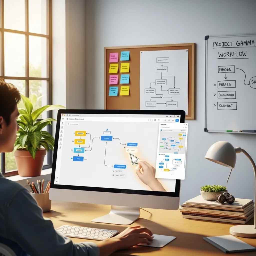 User interacting with a digital workflow interface for RPA configuration