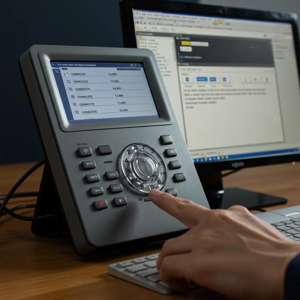 A user navigating a complex and confusing traditional IVR and GUI system A user navigating a complex and confusing traditional IVR and GUI system