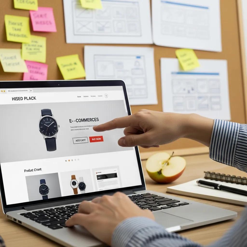 User testing a website interface with focus on usability and engagement