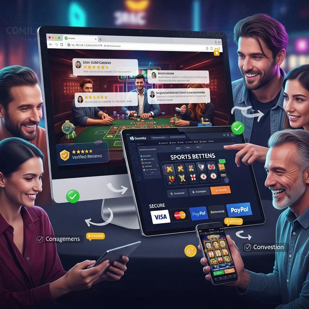 Users engaging with iGaming platforms showcasing conversion rate optimization