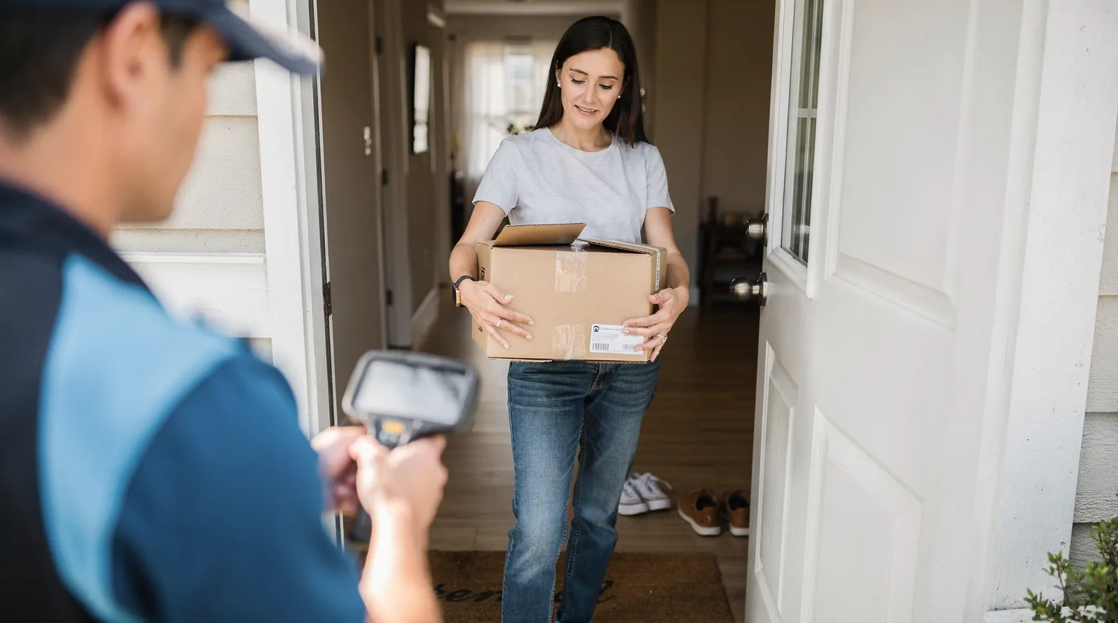 Delivery drivers check a valid government-issued photo ID at the door, and buyers must