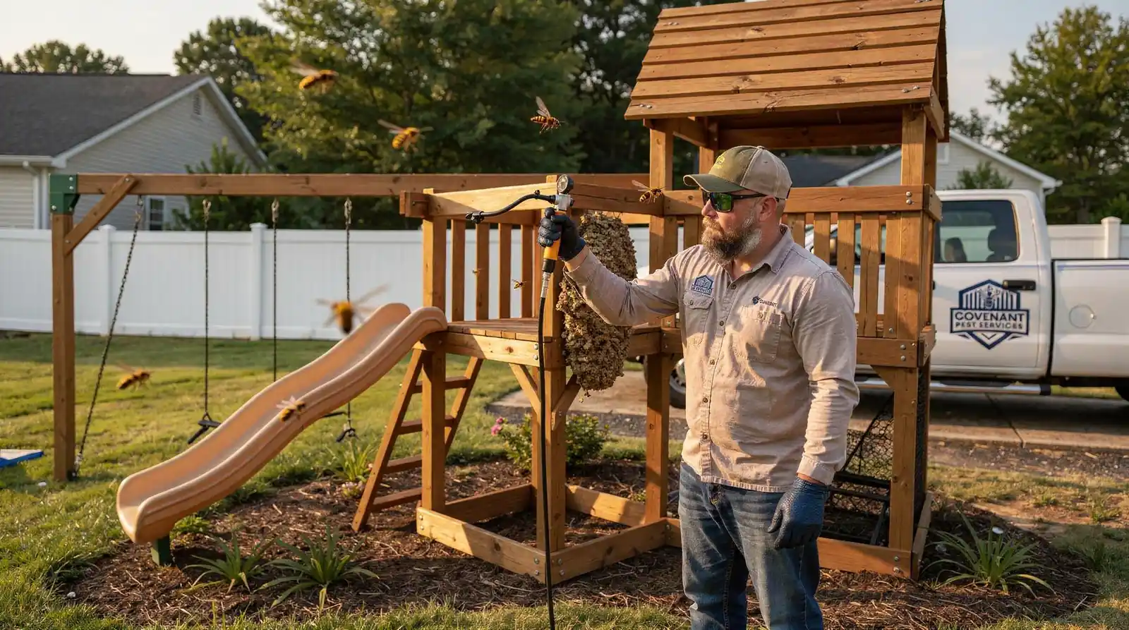 Wasps may be small, but they still present a real hazard to people enjoying outdoor