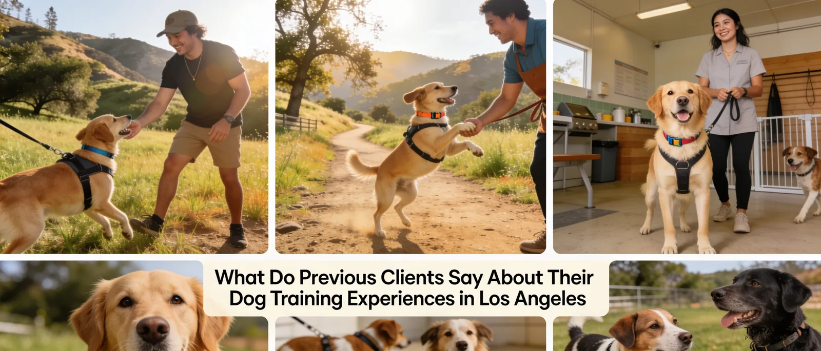 Real client reviews from Los Angeles dog owners describe measurable improvements in issues like separation