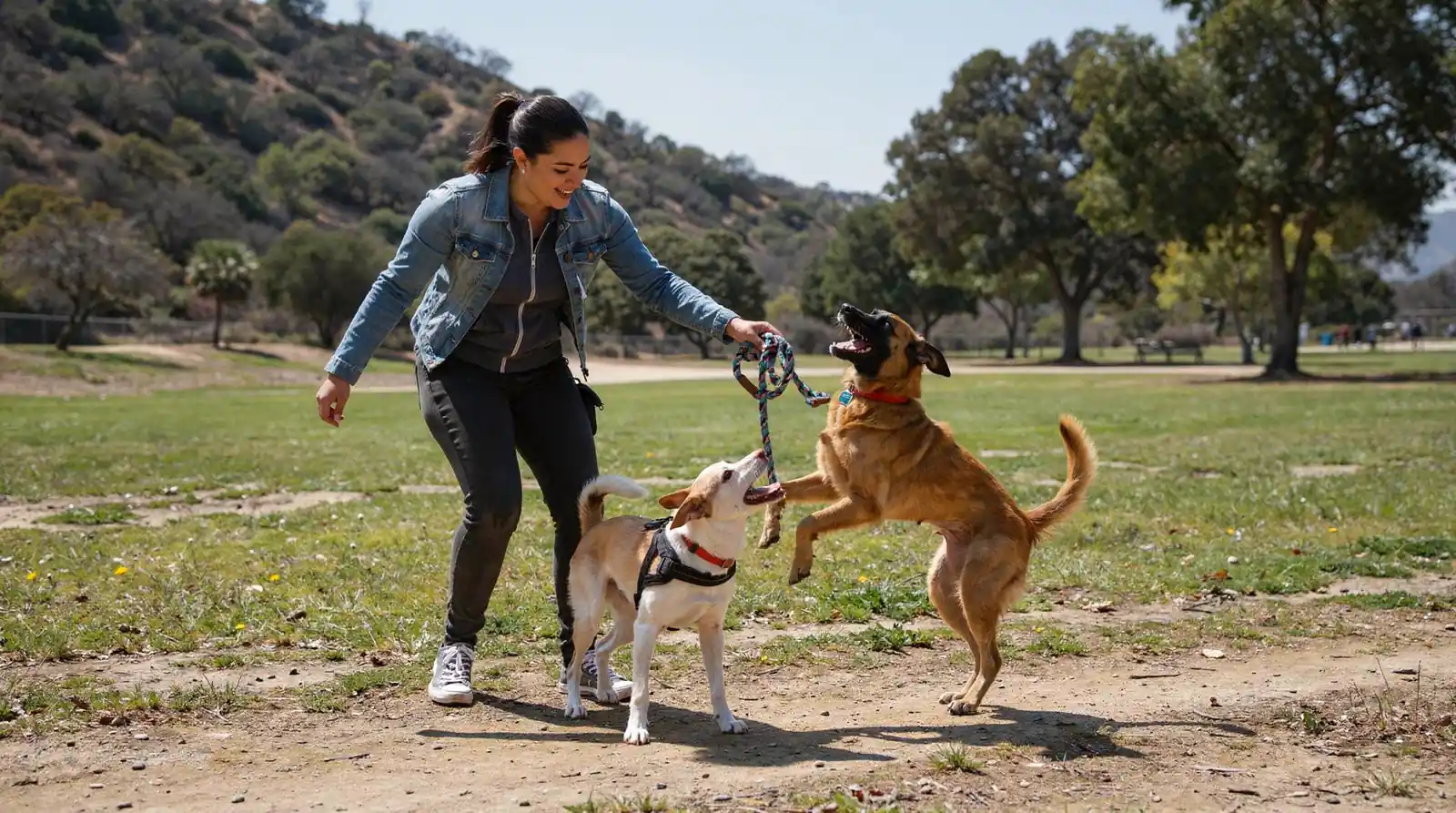 Client testimonials cover a broad range of training areas including basic and advanced obedience; Positive
