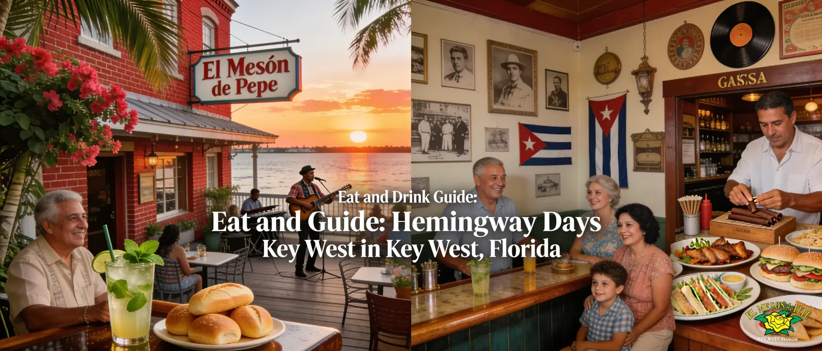 El Mesón de Pepe sits at 410 Wall St in Mallory Square