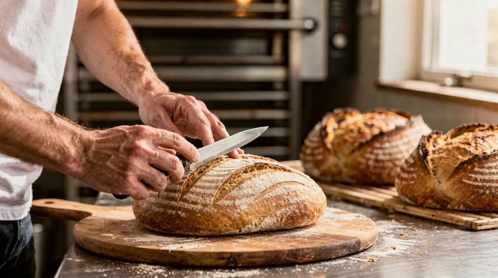 The way dough is scored directly impacts crumb development and, to some degree, crust