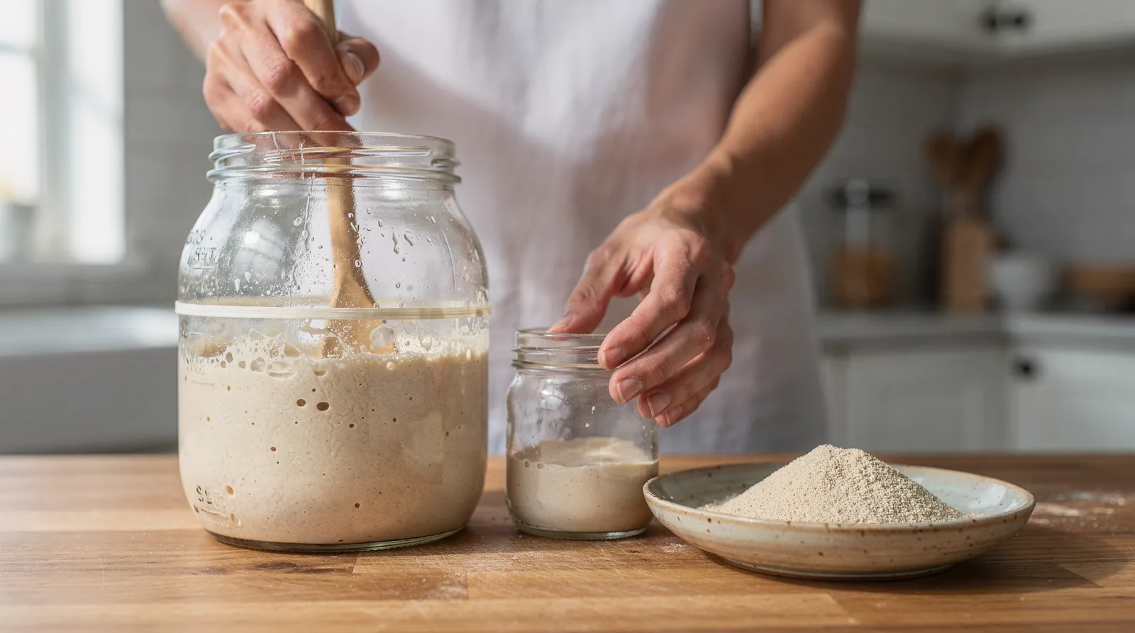 Traditional sourdough relies solely on wild yeast to achieve its rise, distinct tang, and nutritional