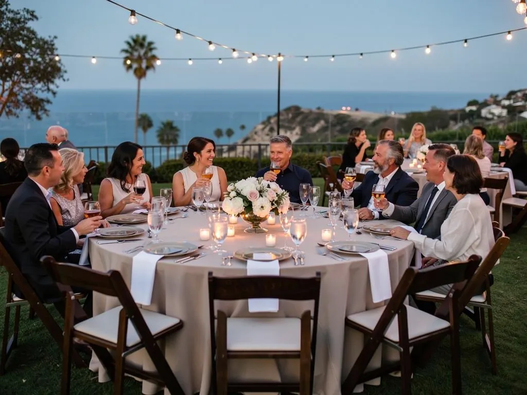 sophisticated wedding reception with crystal glassware elegant tablescapes candlelight and floral arrangements