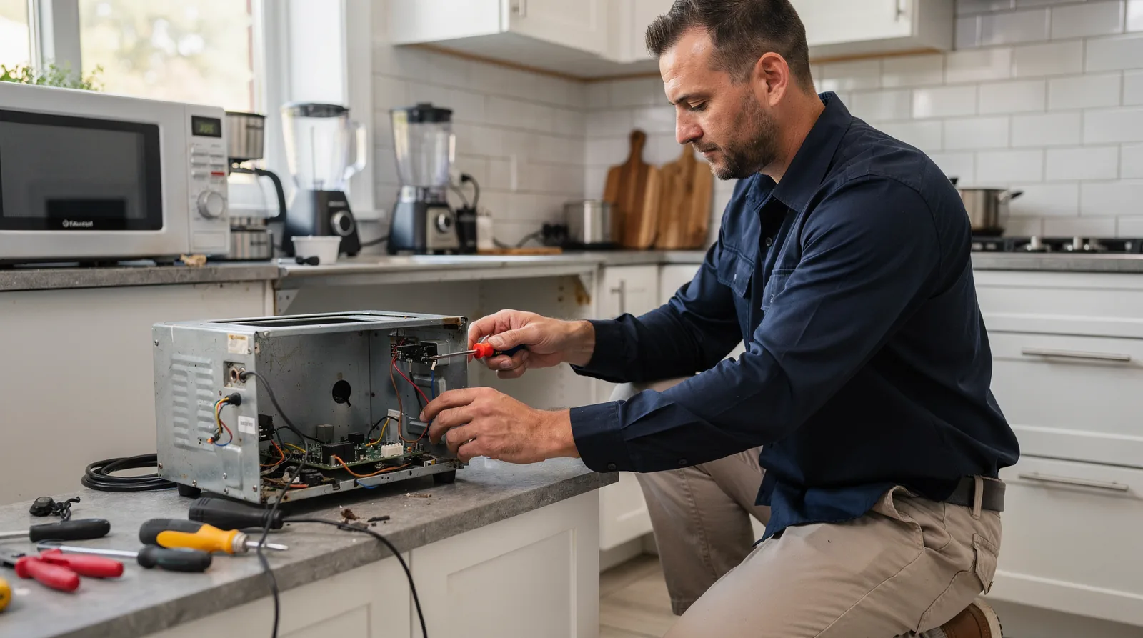 Refrigeration issues including built-in and stand-alone freezers, wine coolers, and ice-makers are serviced.; Dishwasher