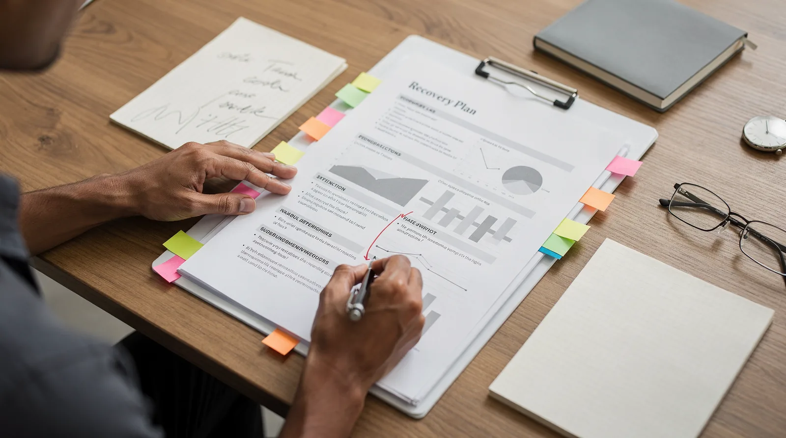 A structured recovery plan combines accurate diagnosis with documentation that supports the patient's case.; Recovery