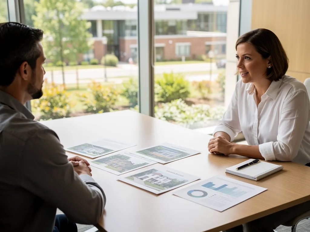 Lee Johnson consulting with a client on career and real estate investment strategy