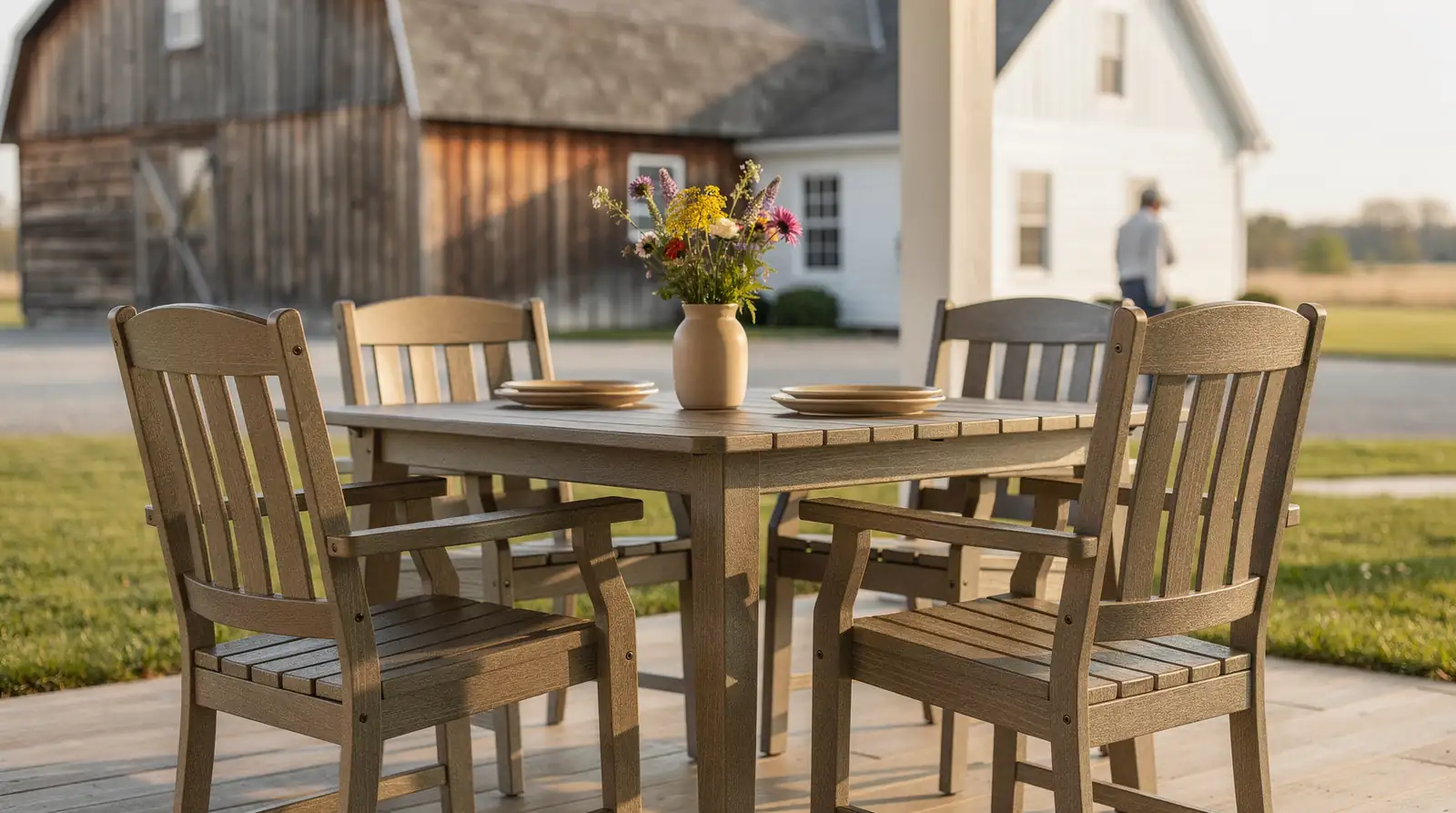 Timbercraft Poly's amish poly dining furniture is designed to withstand harsh weather, heavy use