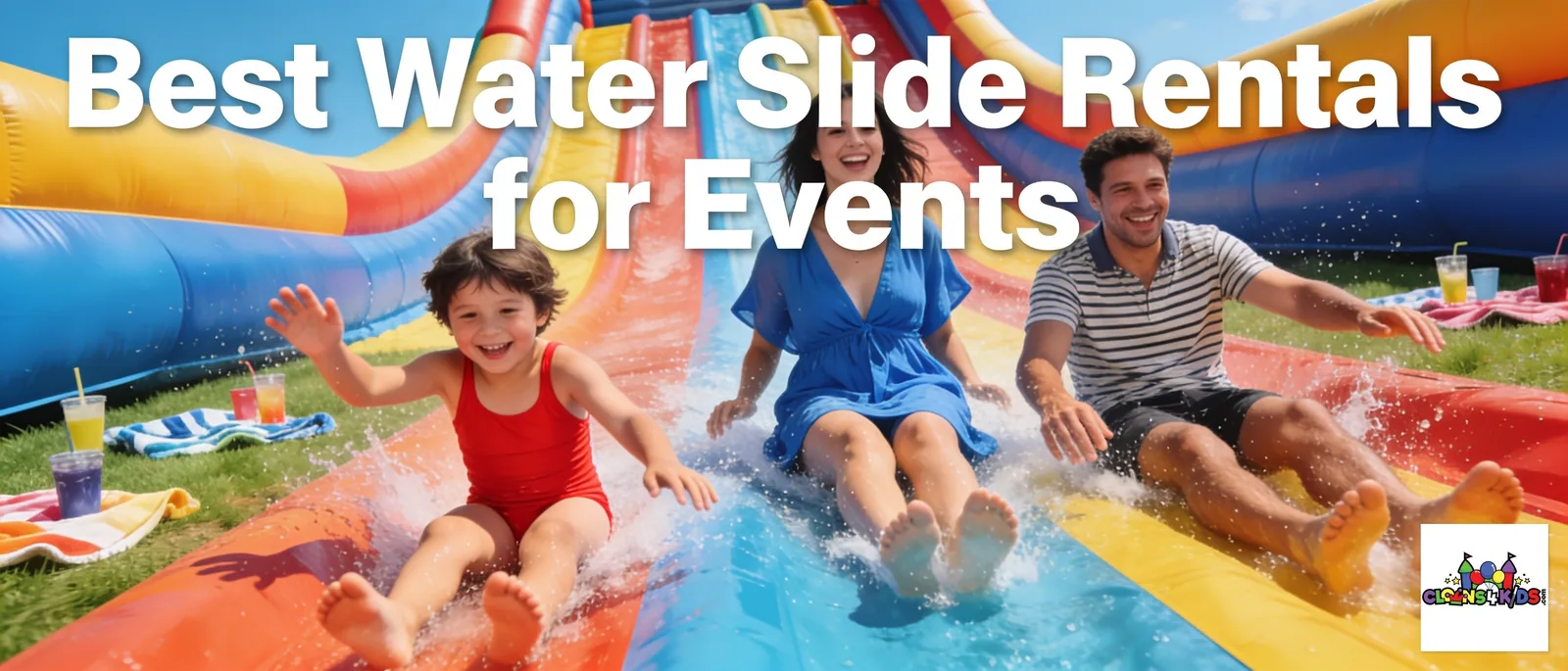 Clowns4Kids added water slides to its lineup because customers specifically asked for them over