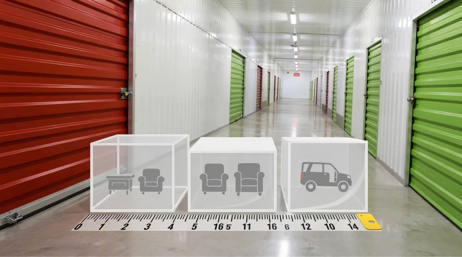 Renters should measure their largest items, such as furniture or a vehicle, before booking