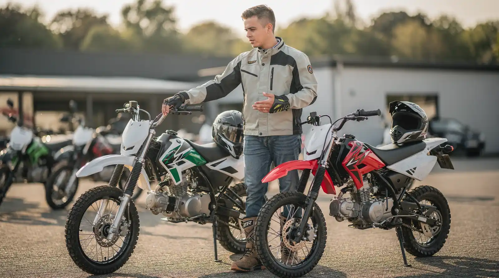 Cheap dirt bikes are available across age groups, from kids and teens to adult riders