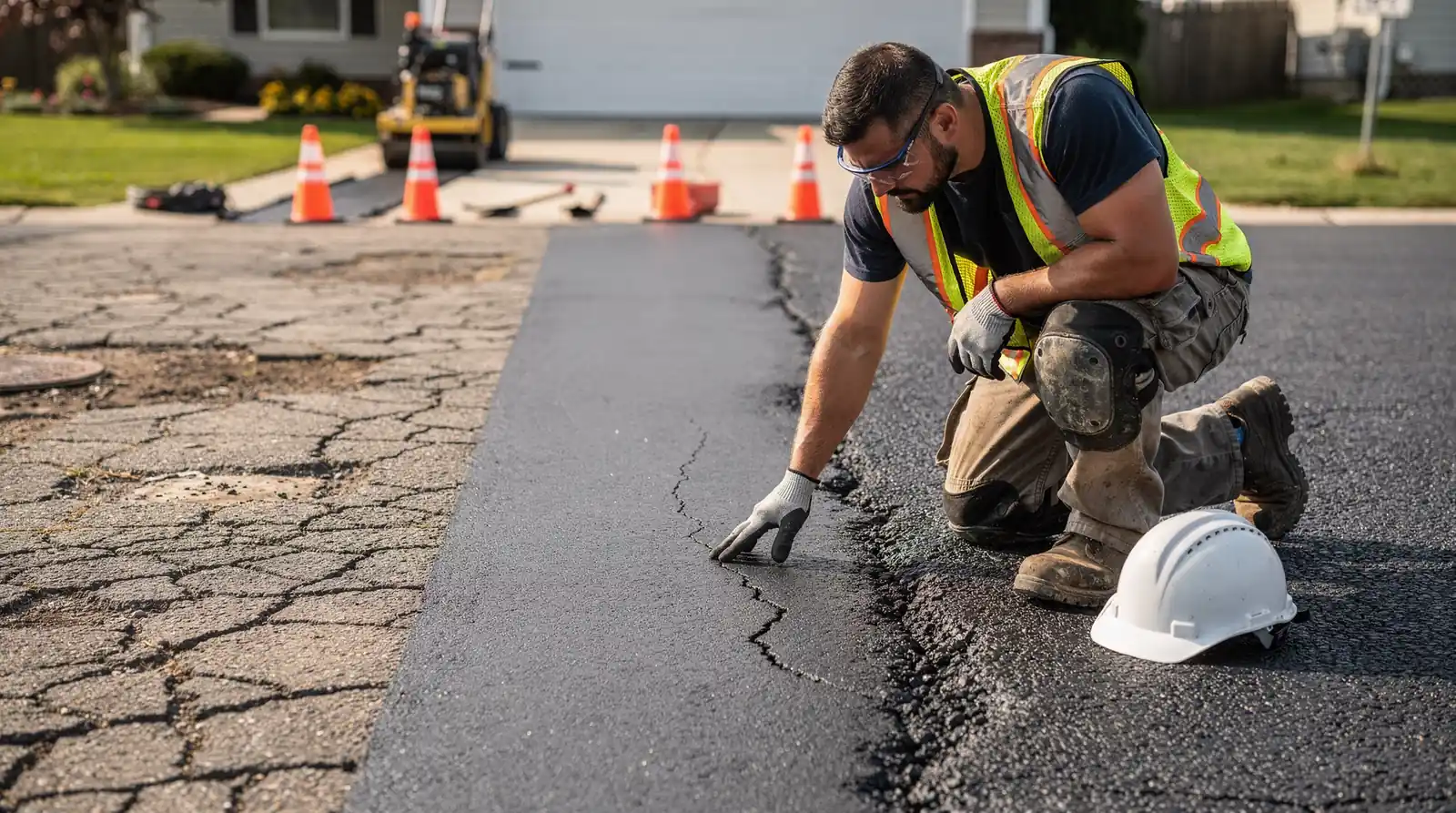 Choosing between repair, resurfacing, and full replacement starts with an on-site property assessment rather than