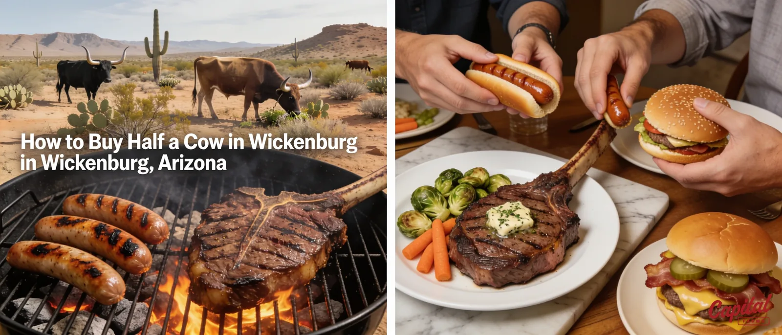 Capital Farms sells a half share of Premium Corriente Beef through a pre-order process rather