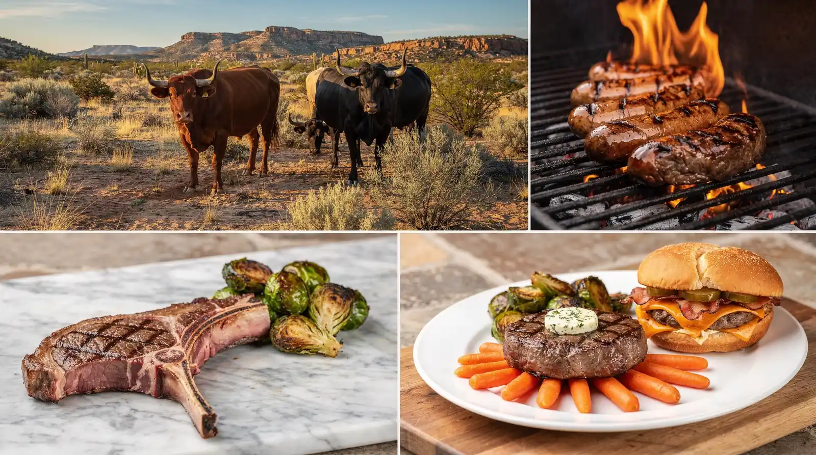 Corriente cattle harvested at 48 months or older develop a deep, rich flavor and buttery