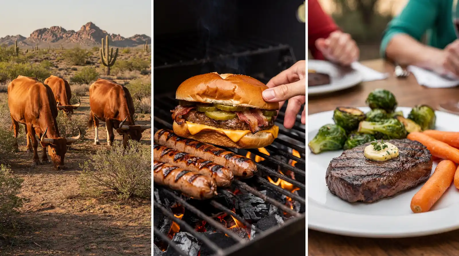 Corriente beef develops natural marbling comparable to Choice or Prime grades without artificial intervention.; Corriente