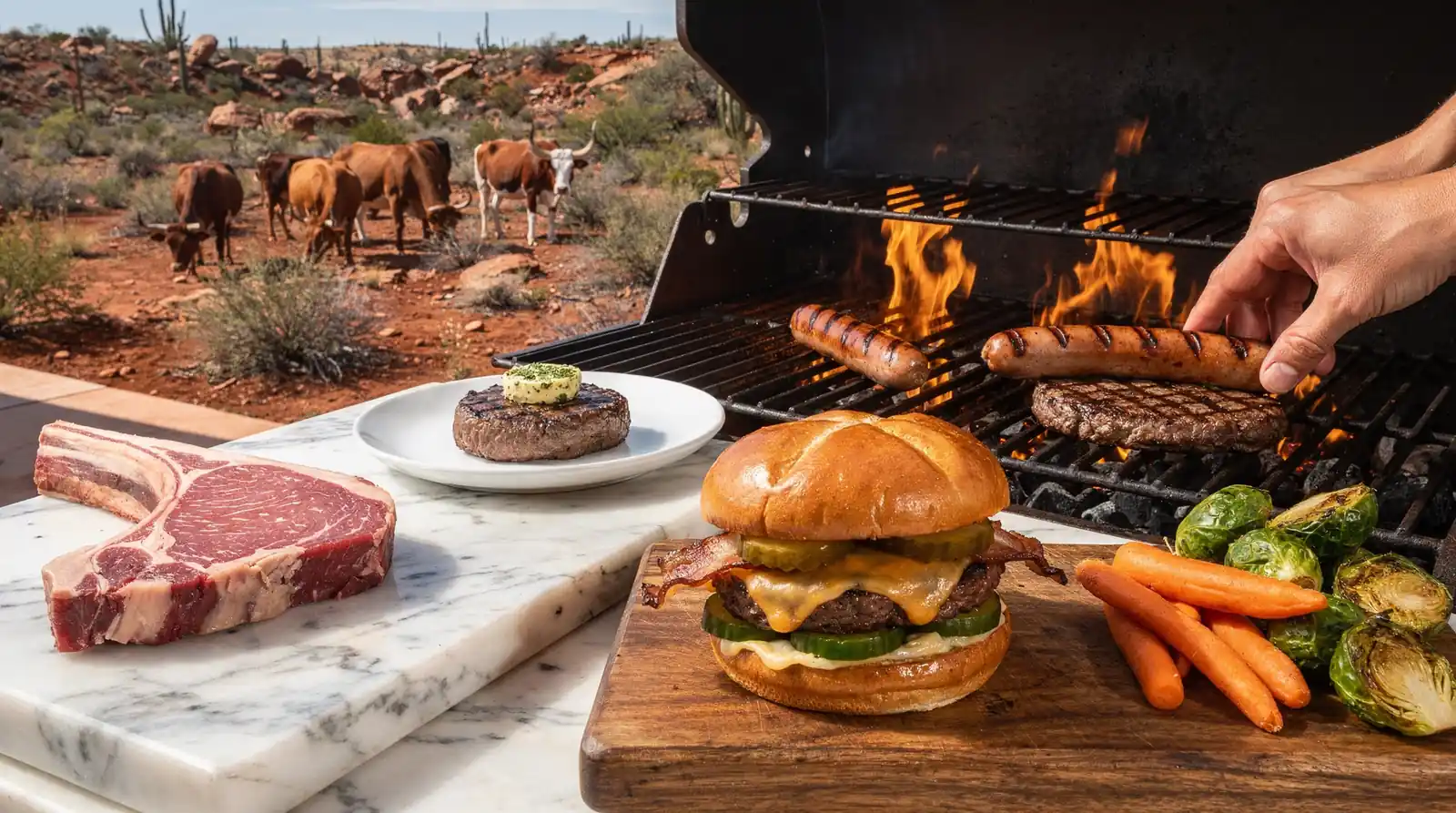 Steak pricing varies by cut, with NY Strip starting from $23.00 and Sirloin from $22.00