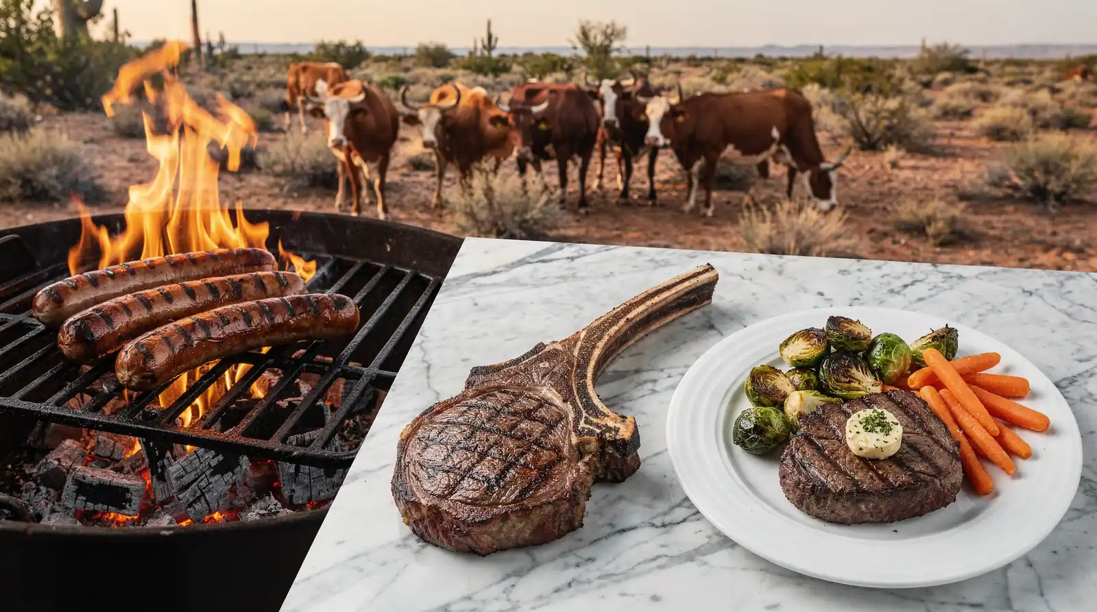 Grass-fed beef carries somewhat more omega-3 fatty acids than grain-fed beef, though the two