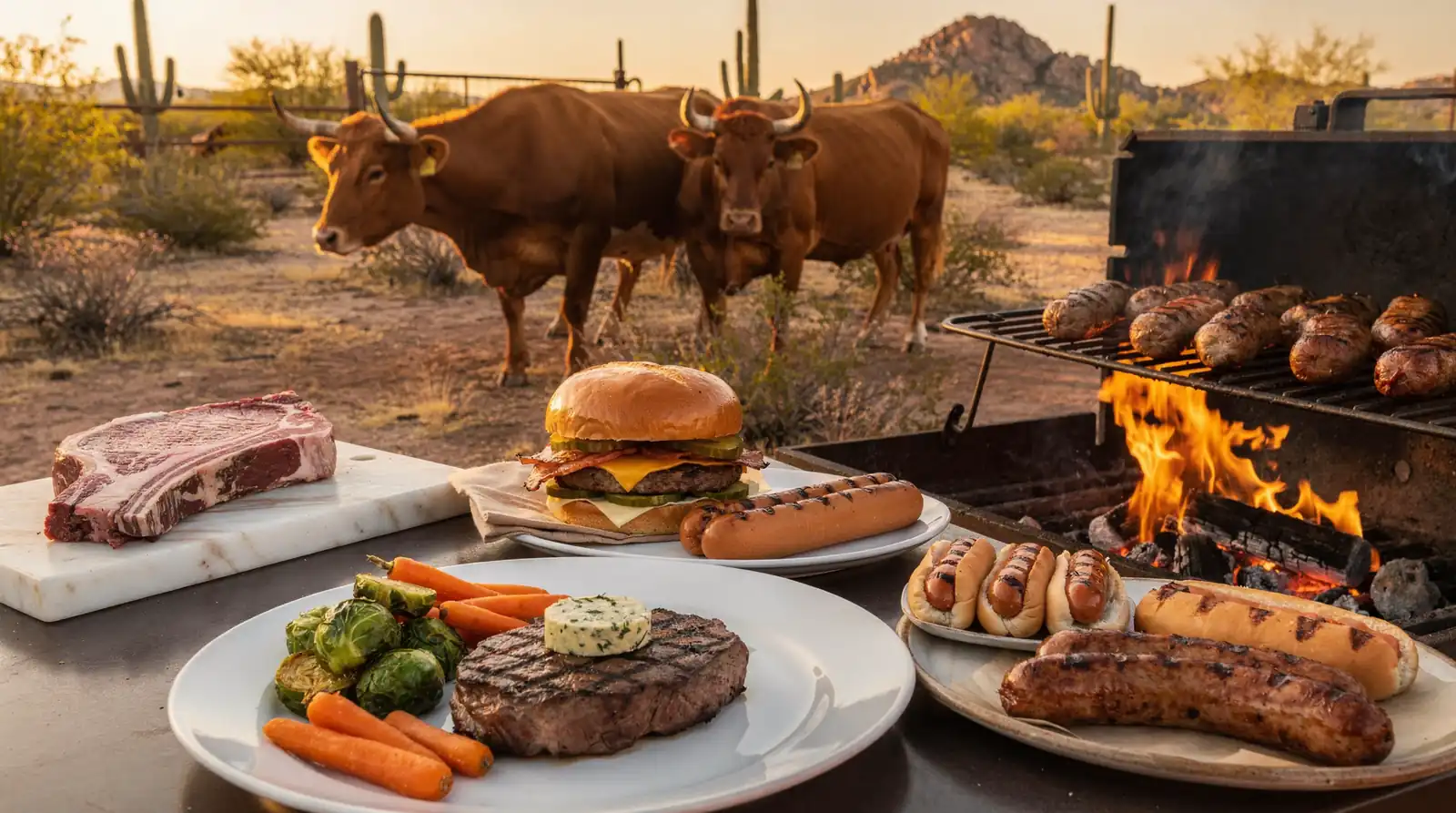 Capital Farms' beef is grass-fed and grain-finished for 200 days, without hormones.; The cattle