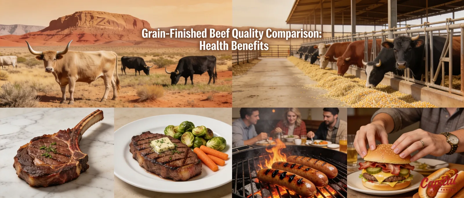 Capital Farms' beef is grass-fed for two years and then grain-finished for an additional period