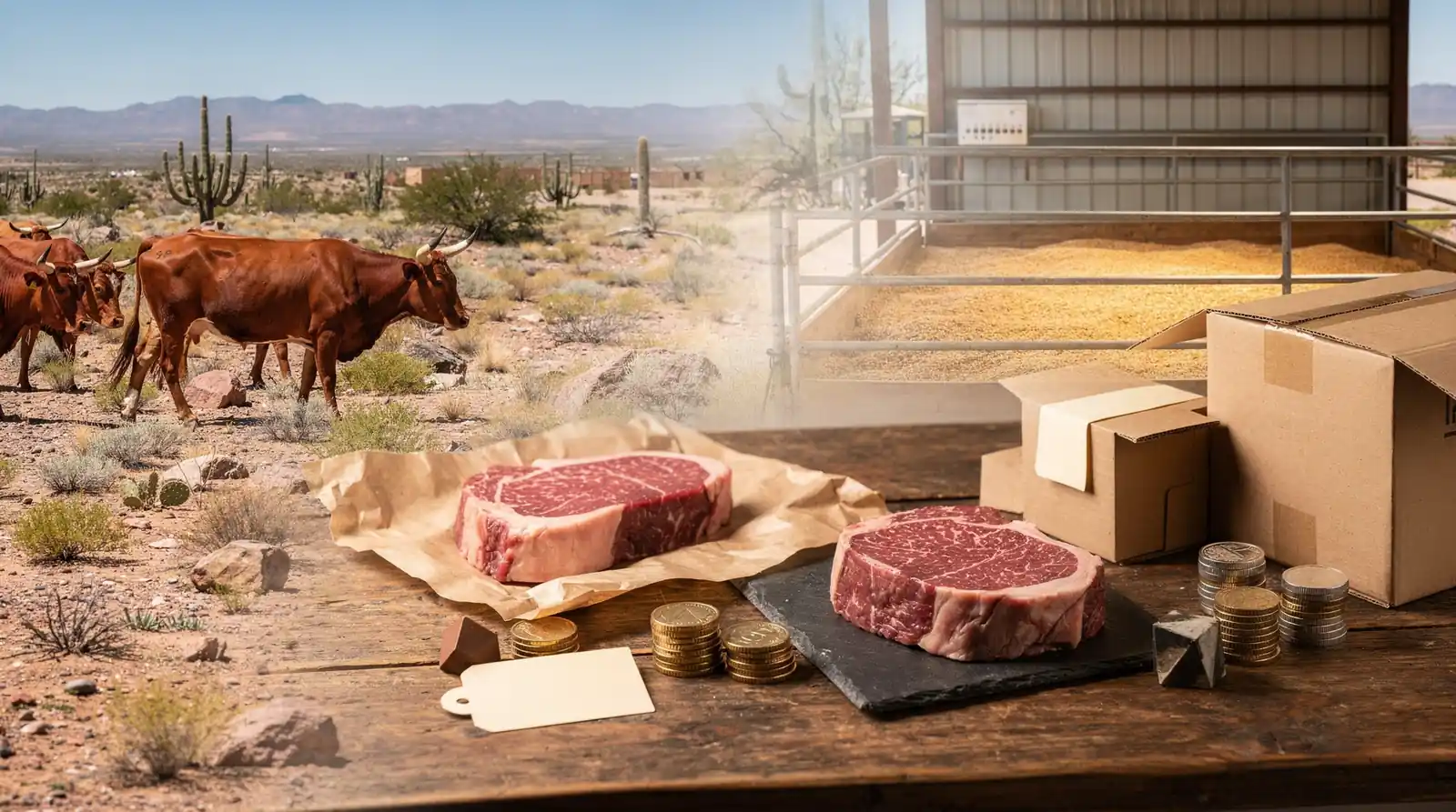 Capital Farms operates a Premium Grass-Fed Beef Delivery model direct to consumers with steak pricing
