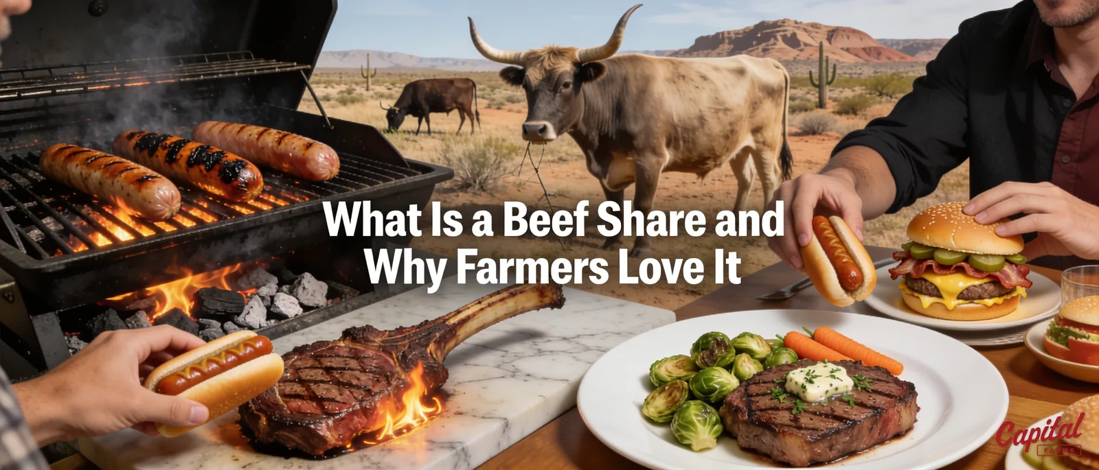 A beef share is a bulk purchase in which a buyer reserves a quarter, half