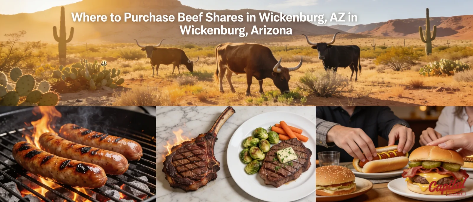 Capital Farms is based in Wickenburg, Arizona, and raises Corriente cattle on the surrounding rangelands