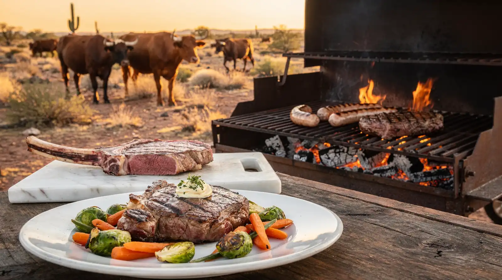Capital Farms' beef is grass-fed and 200-day grain-finished, a production method that shapes flavor
