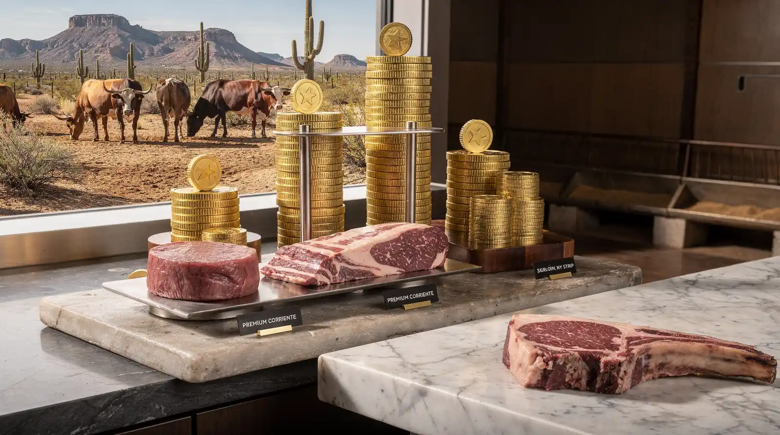 Filet Mignon commands the highest starting price among Capital Farms' cuts, reflecting its premium tenderness