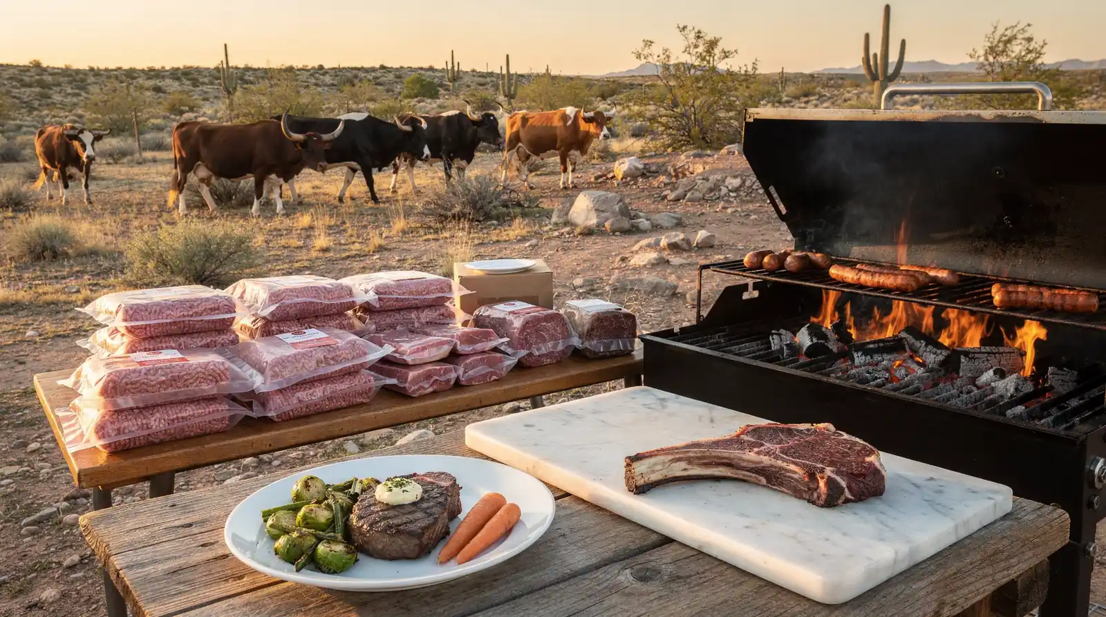 A half beef order can weigh around 165 pounds of packaged meat, priced starting