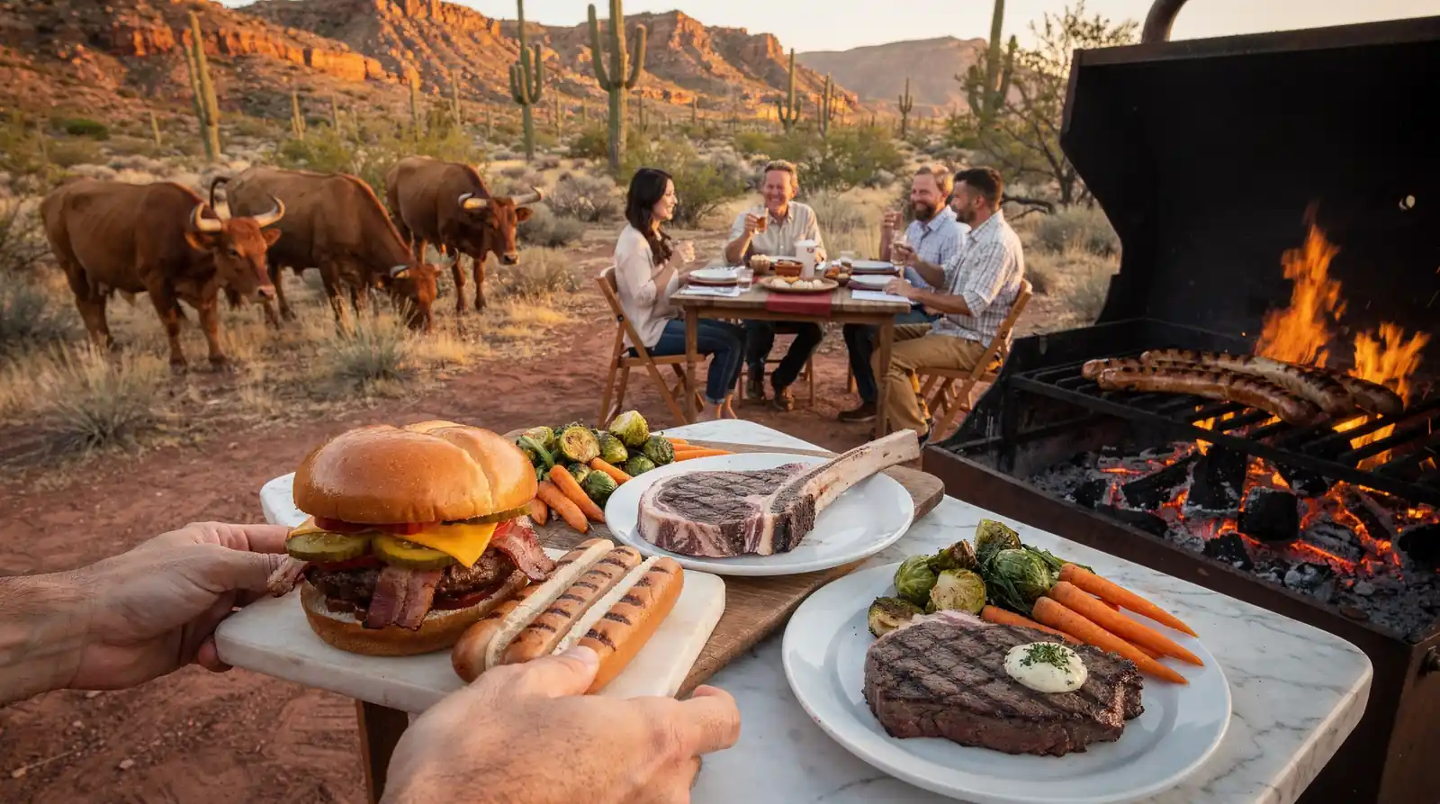 Capital Farms' beef is hormone-free and raised through a grass-fed, grain-finished process rather than sped