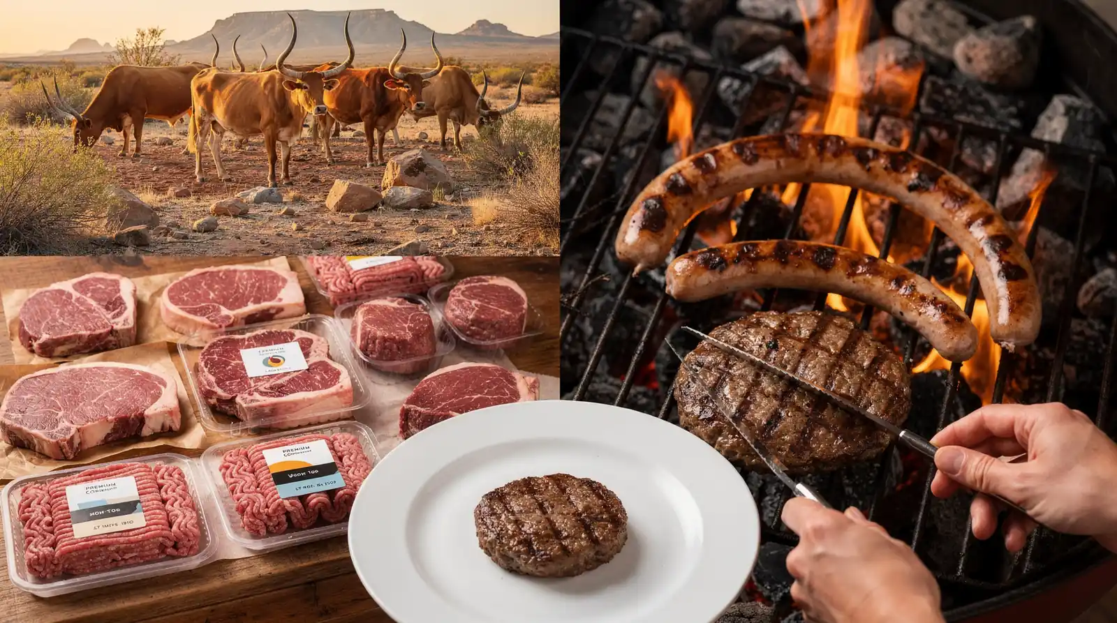 A half cow purchase includes a wide selection of cuts: steaks, roasts, bulk ground beef