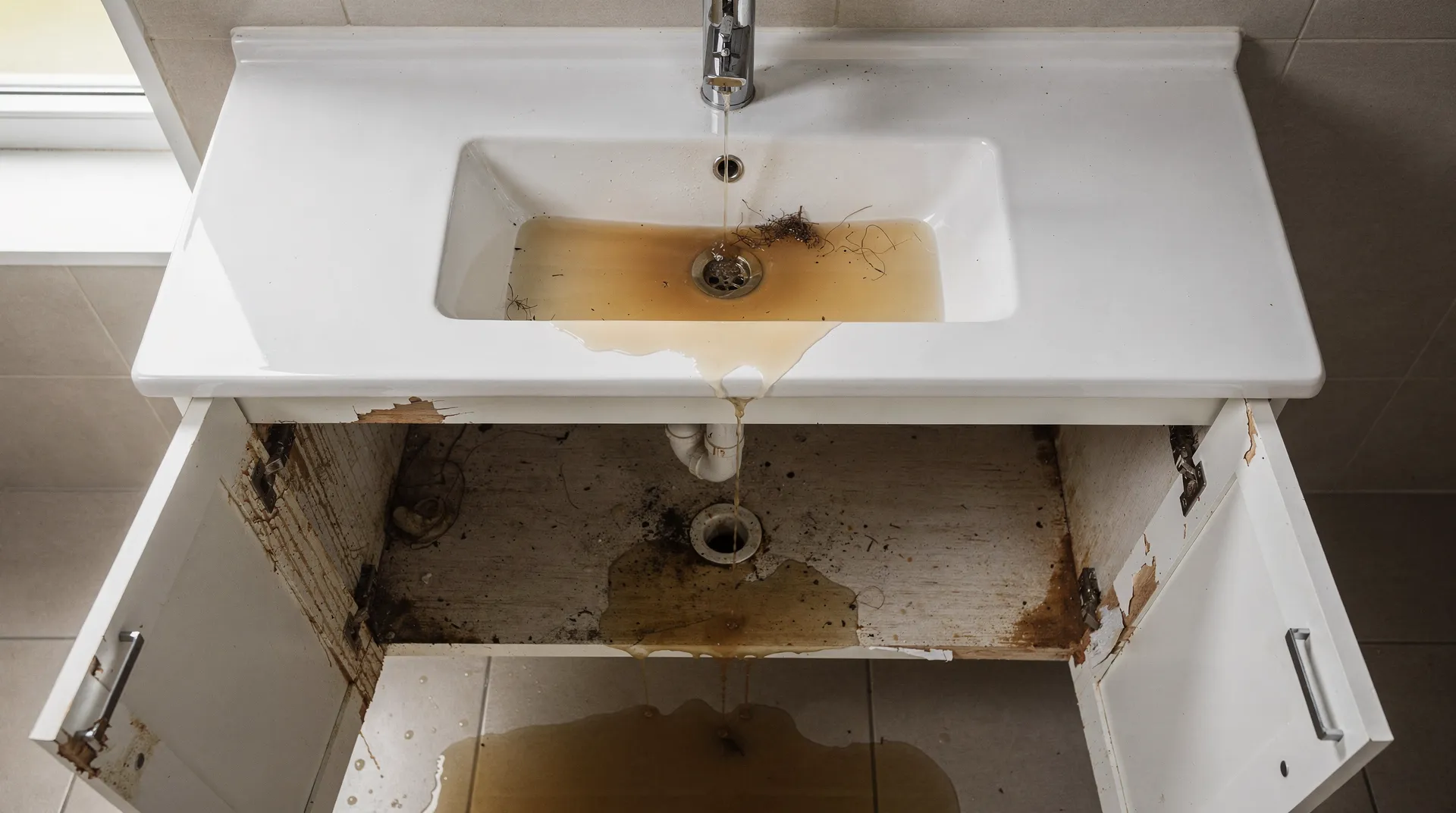 Clogged drains left unattended can lead to increased pressure within the pipes, which can cause